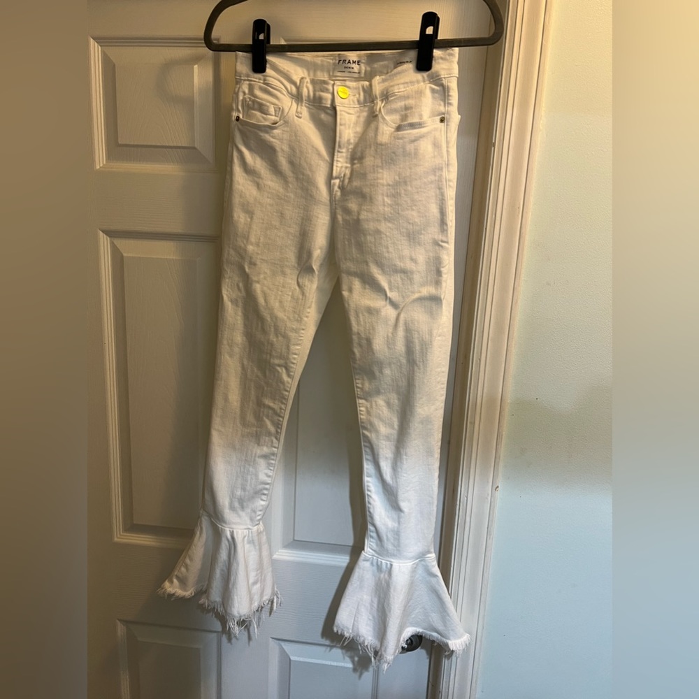 Frame Denim White Jeans
